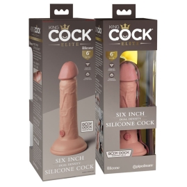 Фаллос King Cock 6" Silicone Dual Density