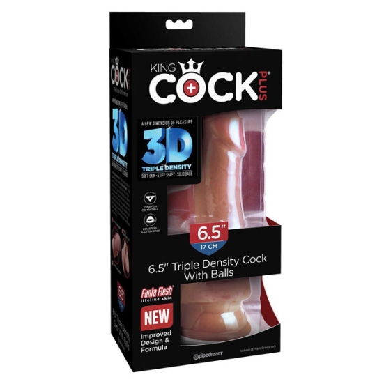 Фаллос King Cock Plus 6,5&quot; Triple Density
