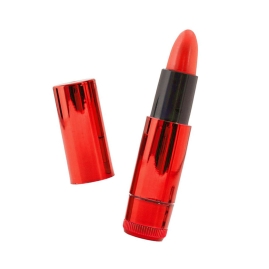 Мини-вибратор «Помада» Black &amp; Red