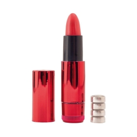 Мини-вибратор «Помада» Black &amp; Red