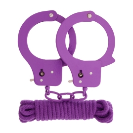 Набор для фиксации BondX Metal Cuffs &amp; Love Rope