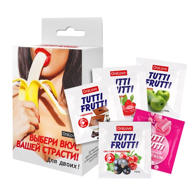 Набор оральных смазок Tutti Frutti